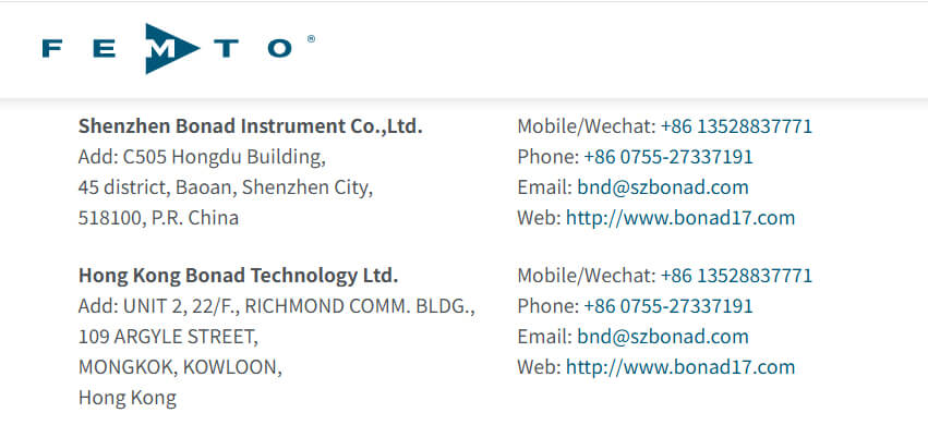 热烈祝贺博纳德取得德国FEMTO公司授权代理商资格