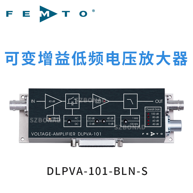 DLPVA-101-BLN-S可调增益低频电流放大器德国FE